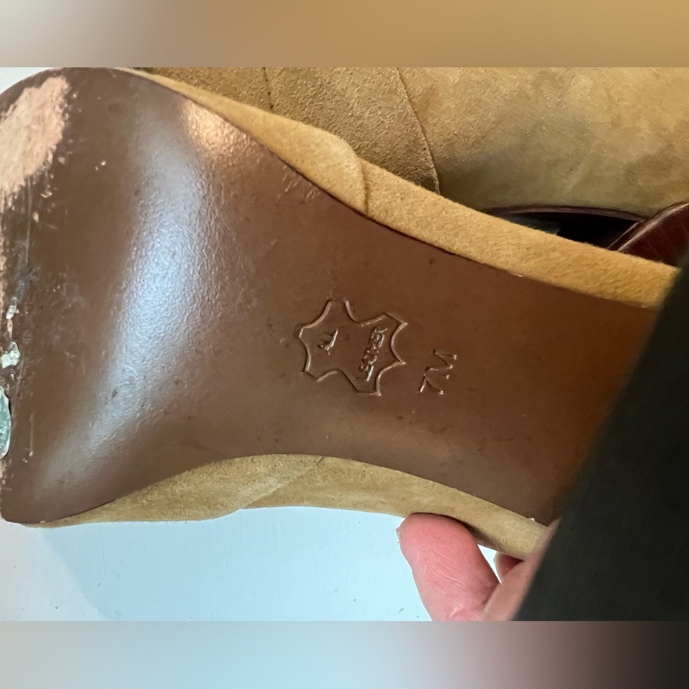 Tory Burch Suede Leather Ankle Boots 7 - Picture 8 of 11